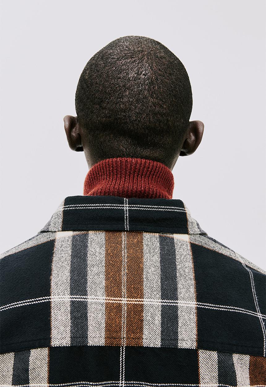 H&M - Relaxed fit overshirt - brown,multi