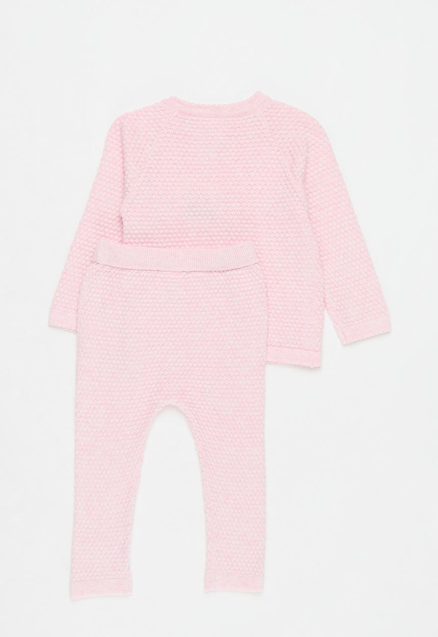 Pop Candy - Knitted top and bottom set - pink