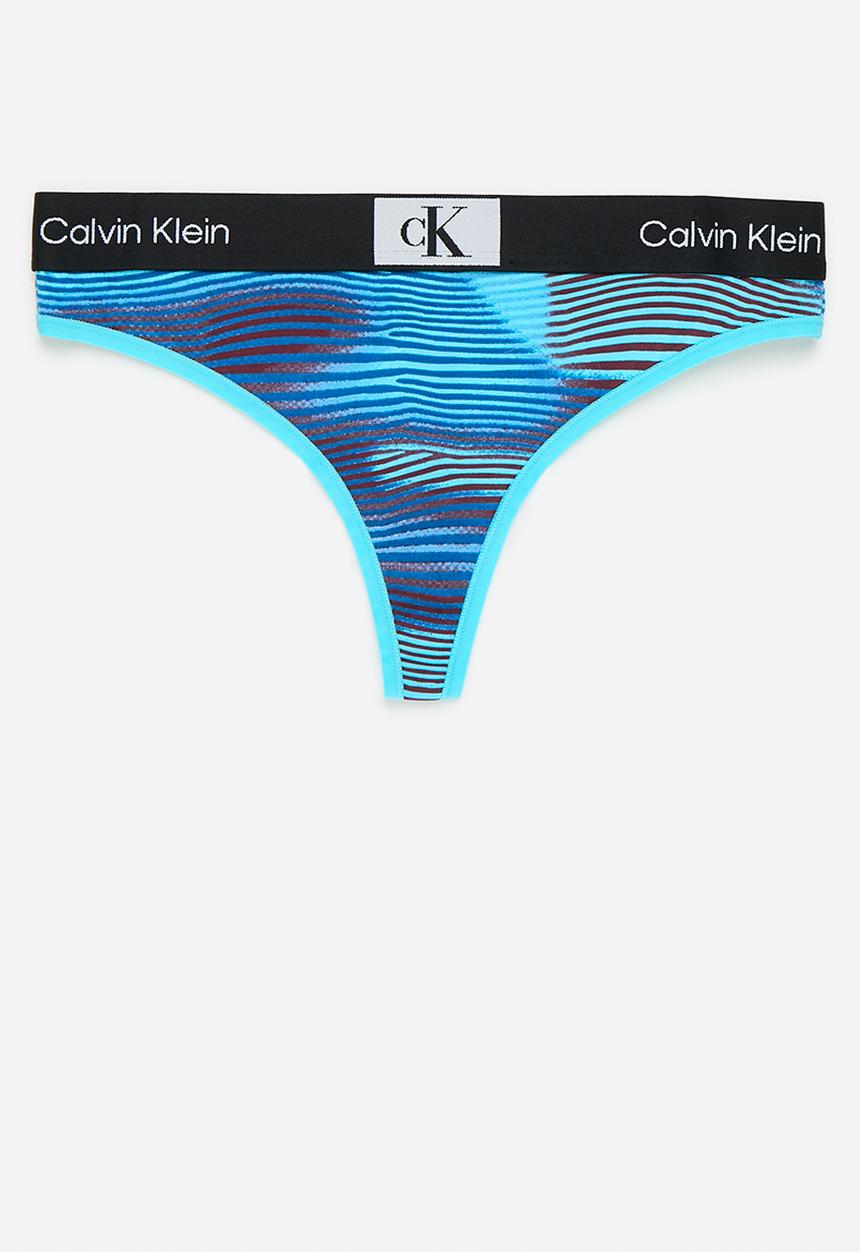 Calvin Klein - Modern thong - infared lines/eggshell blue