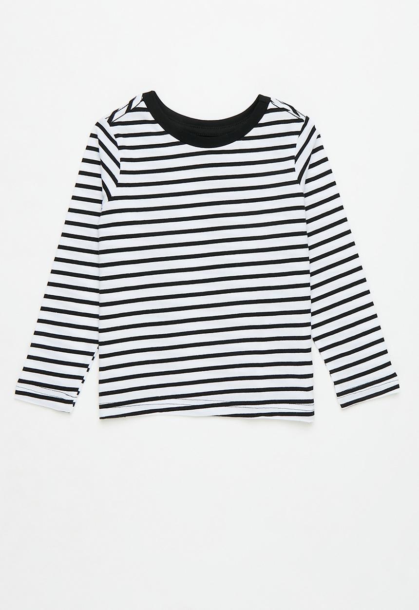 Pop Candy - 2 Pack graphic tee - black/white stripe