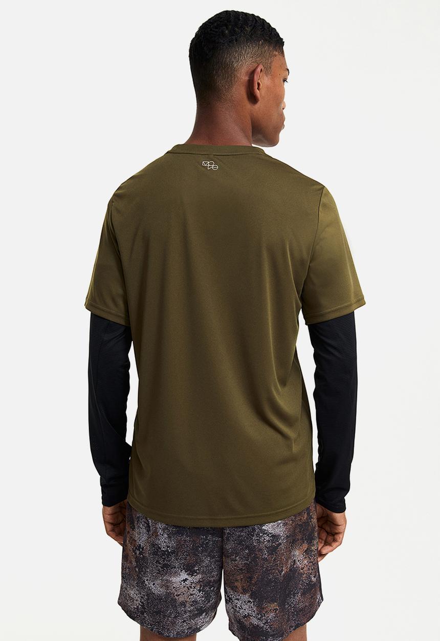 H&M - Drymove™ sports top - dark khaki green