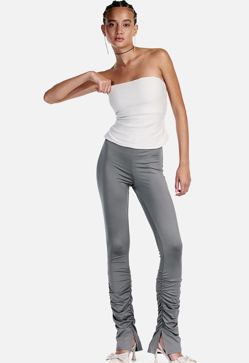H&M - Textured tube top - light greige