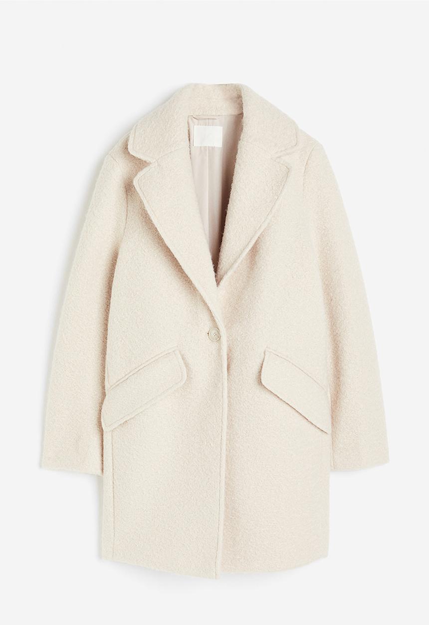 H&M - Twill coat - natural white