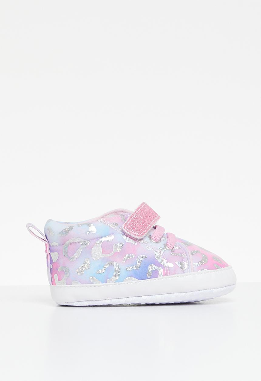 Pop Candy - Metallic print sneakers - pink & blue