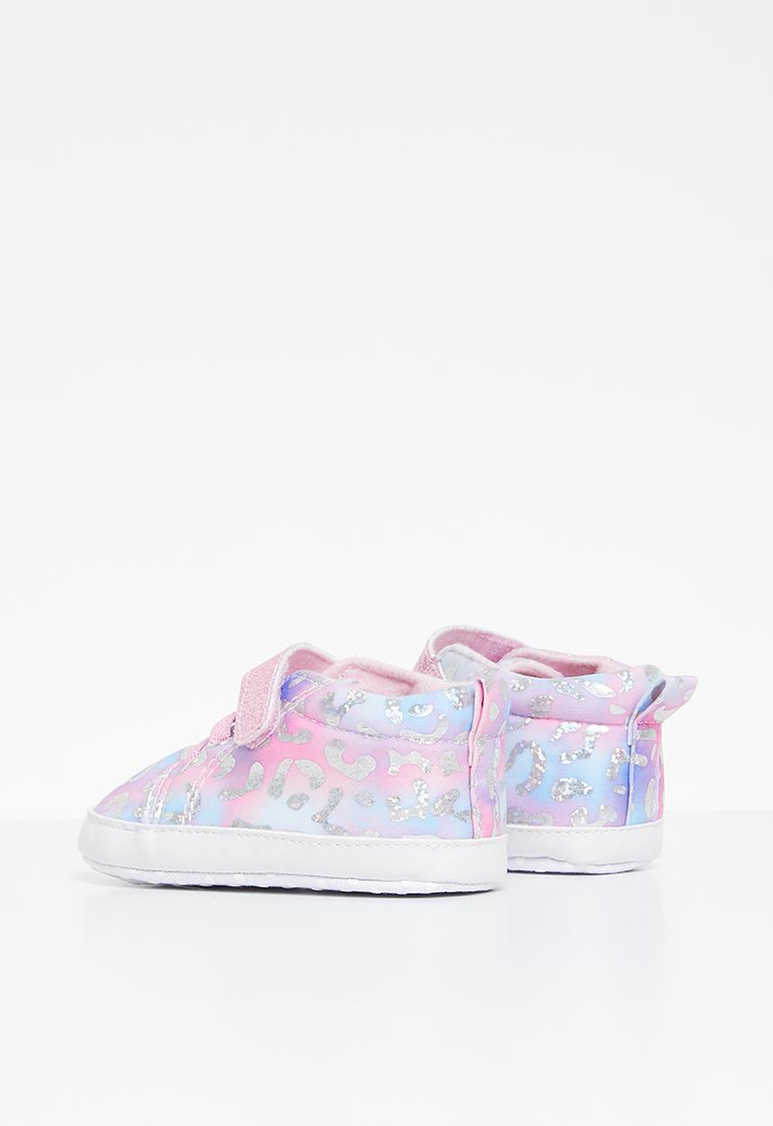 Pop Candy - Metallic print sneakers - pink & blue
