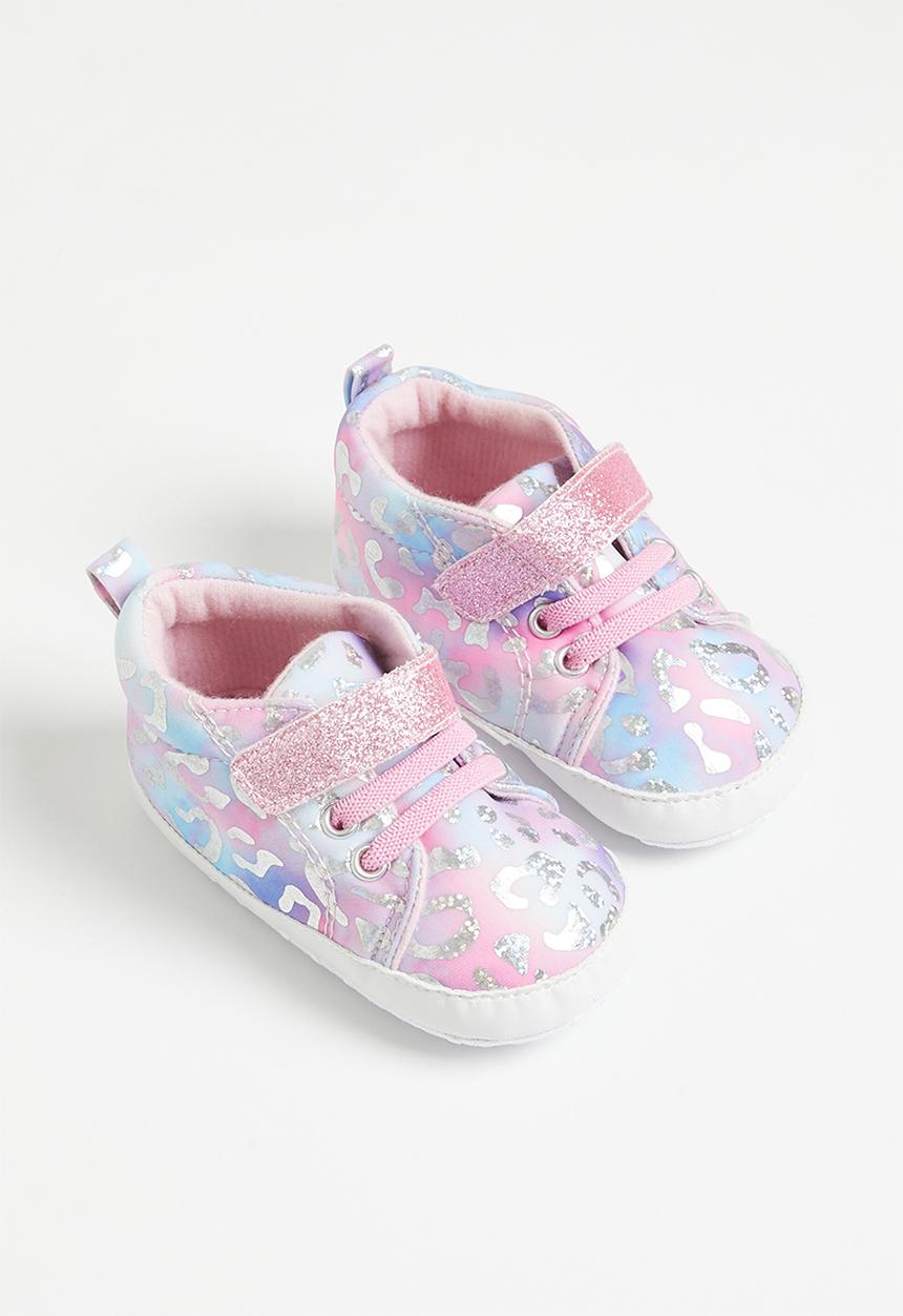 Pop Candy - Metallic print sneakers - pink & blue