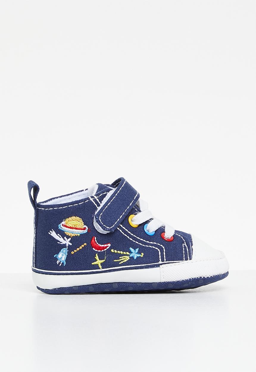 Pop Candy - Printed hi-top sneakers - blue