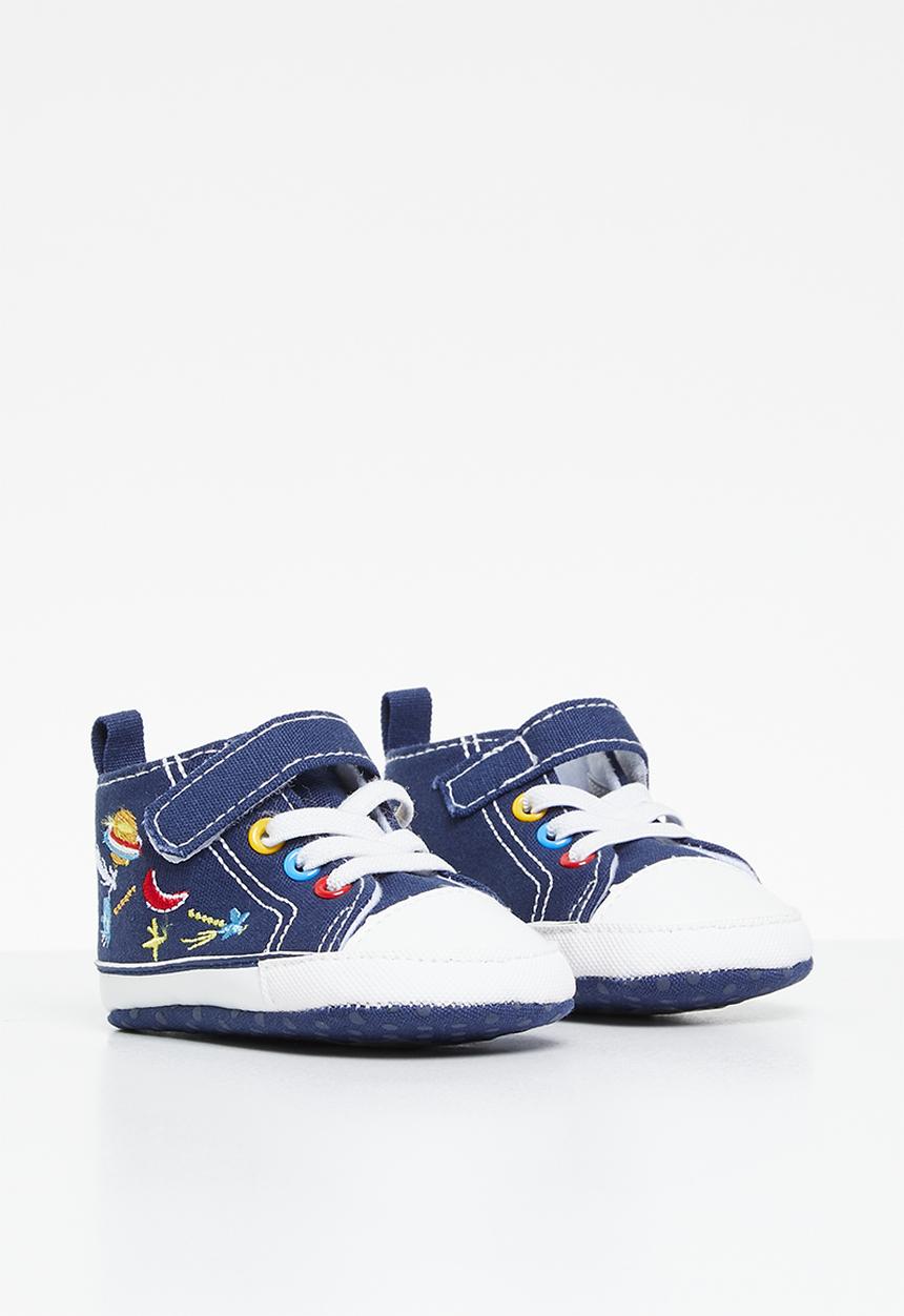 Pop Candy - Printed hi-top sneakers - blue