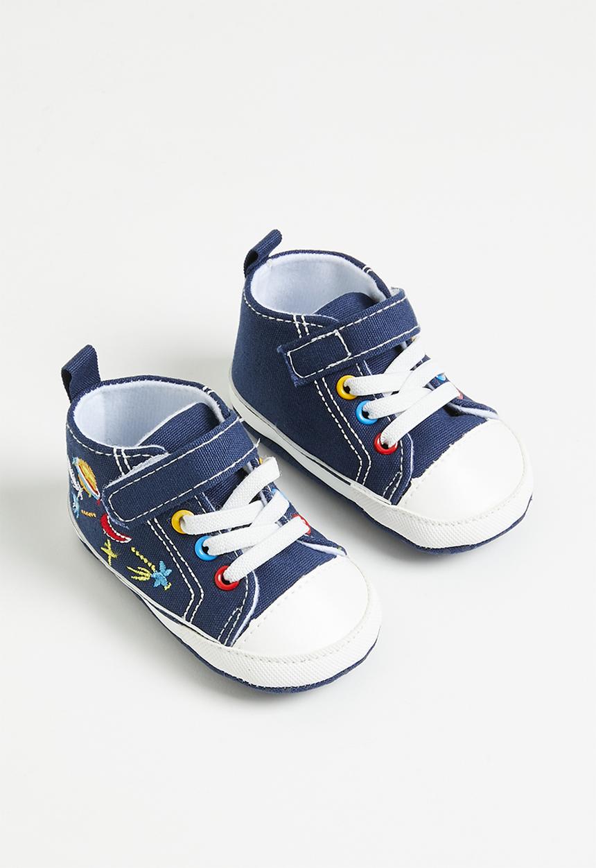 Pop Candy - Printed hi-top sneakers - blue