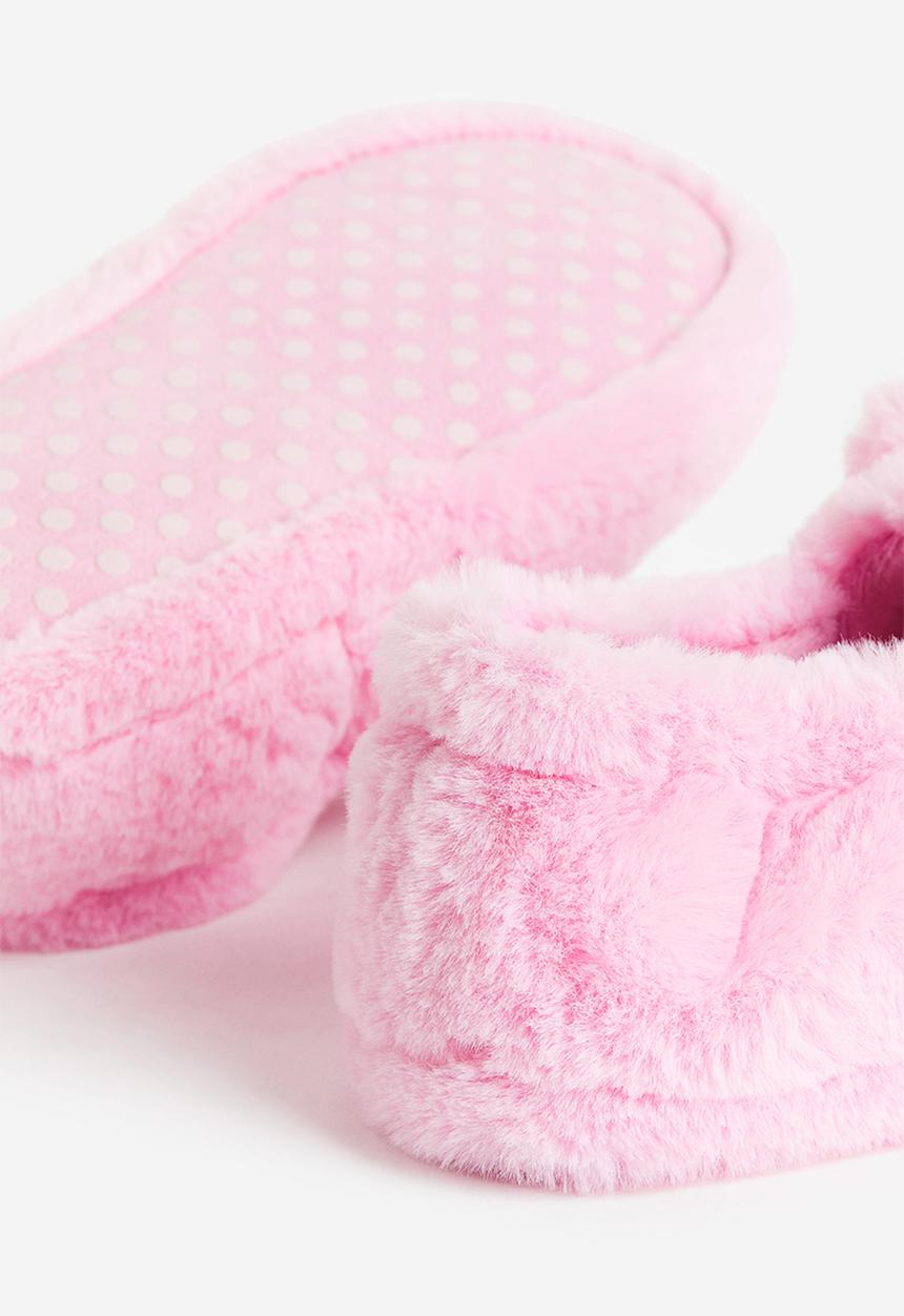 H&M - Appliquéd slippers - pink unicorn