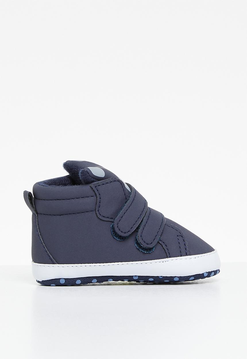 Pop Candy - Twin velcro strap sneakers - navy