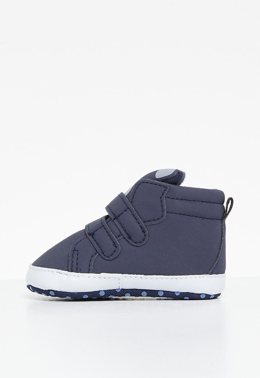 Pop Candy - Twin velcro strap sneakers - navy