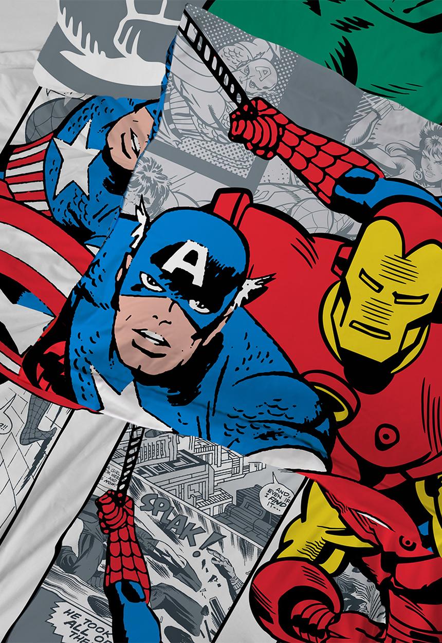 Disney - Marvel - Comic Cool 2pc Set of Oxford Pillowcases