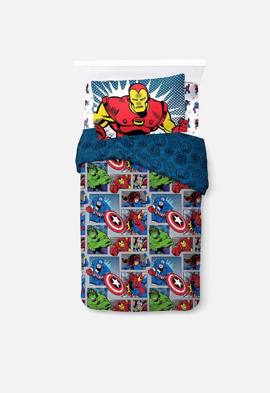 Disney - Marvel - Fighting Team 3 Piece Reversible Bed Set