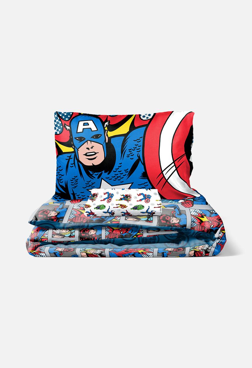 Disney - Marvel - Fighting Team 3 Piece Reversible Bed Set