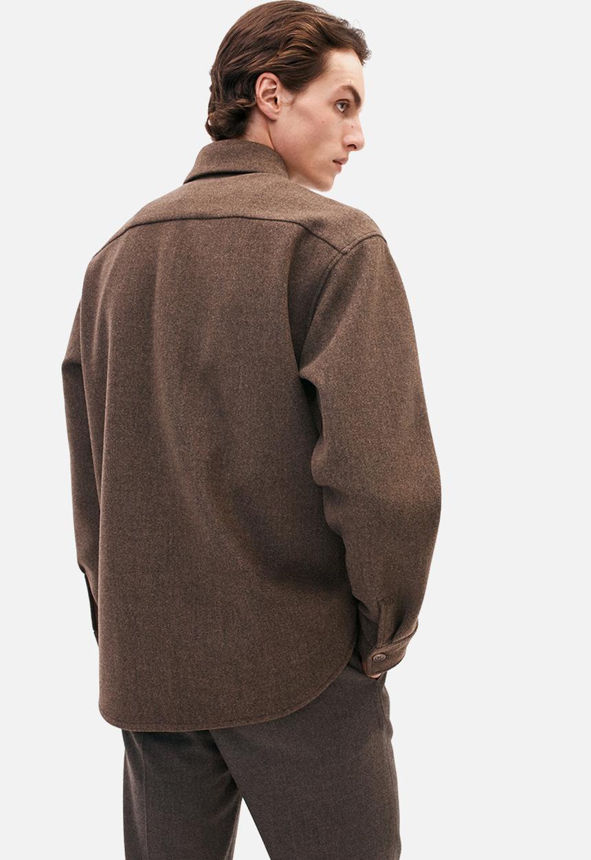 H&M - Loose fit overshirt - dark brown