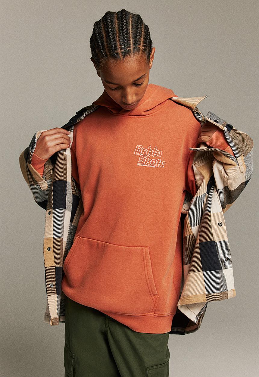 H&M - Printed hoodie - orange