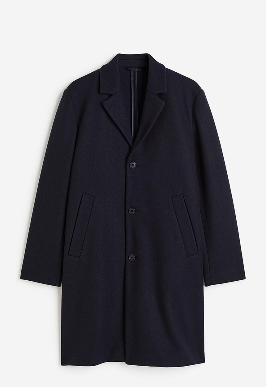 H&M - Wool-blend coat - dark blue