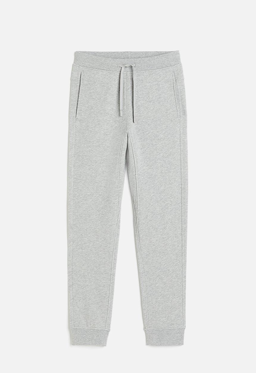 H&M - Sports cotton joggers - light grey marl