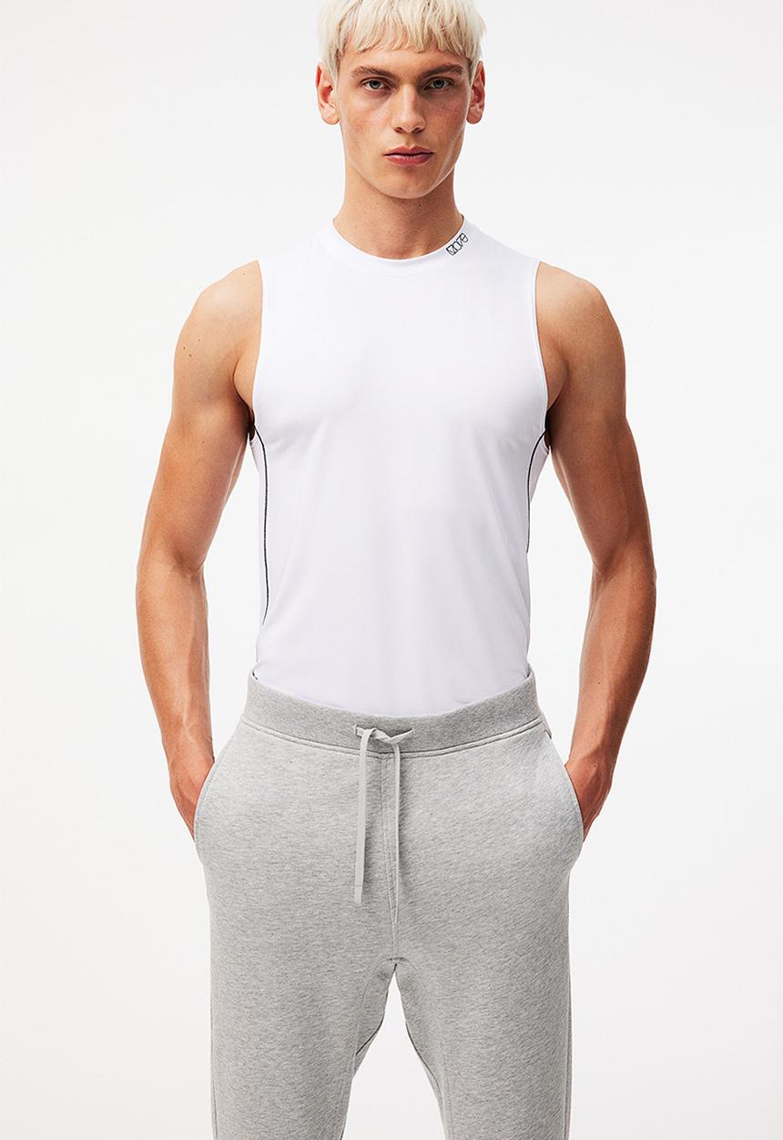 H&M - Sports cotton joggers - light grey marl