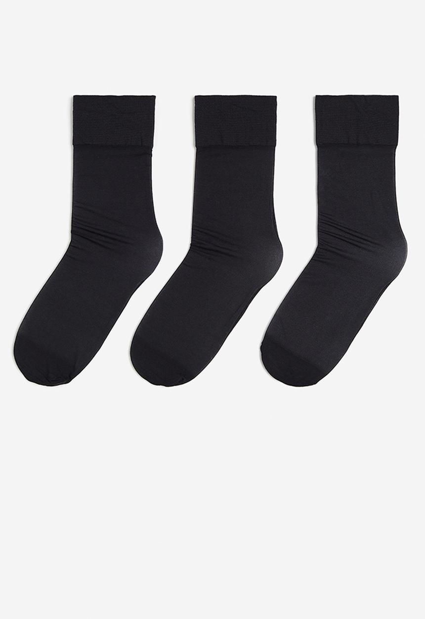 H&M - 3 pack socks 20 denier - black