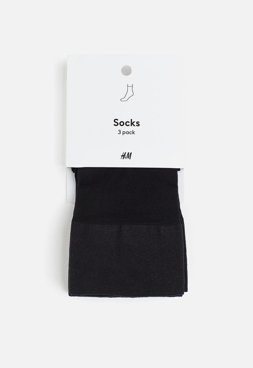 H&M - 3 pack socks 20 denier - black
