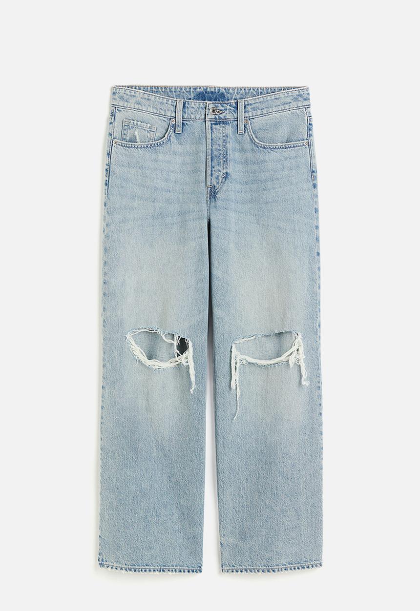 H&M - Baggy wide low jeans - light denim blue