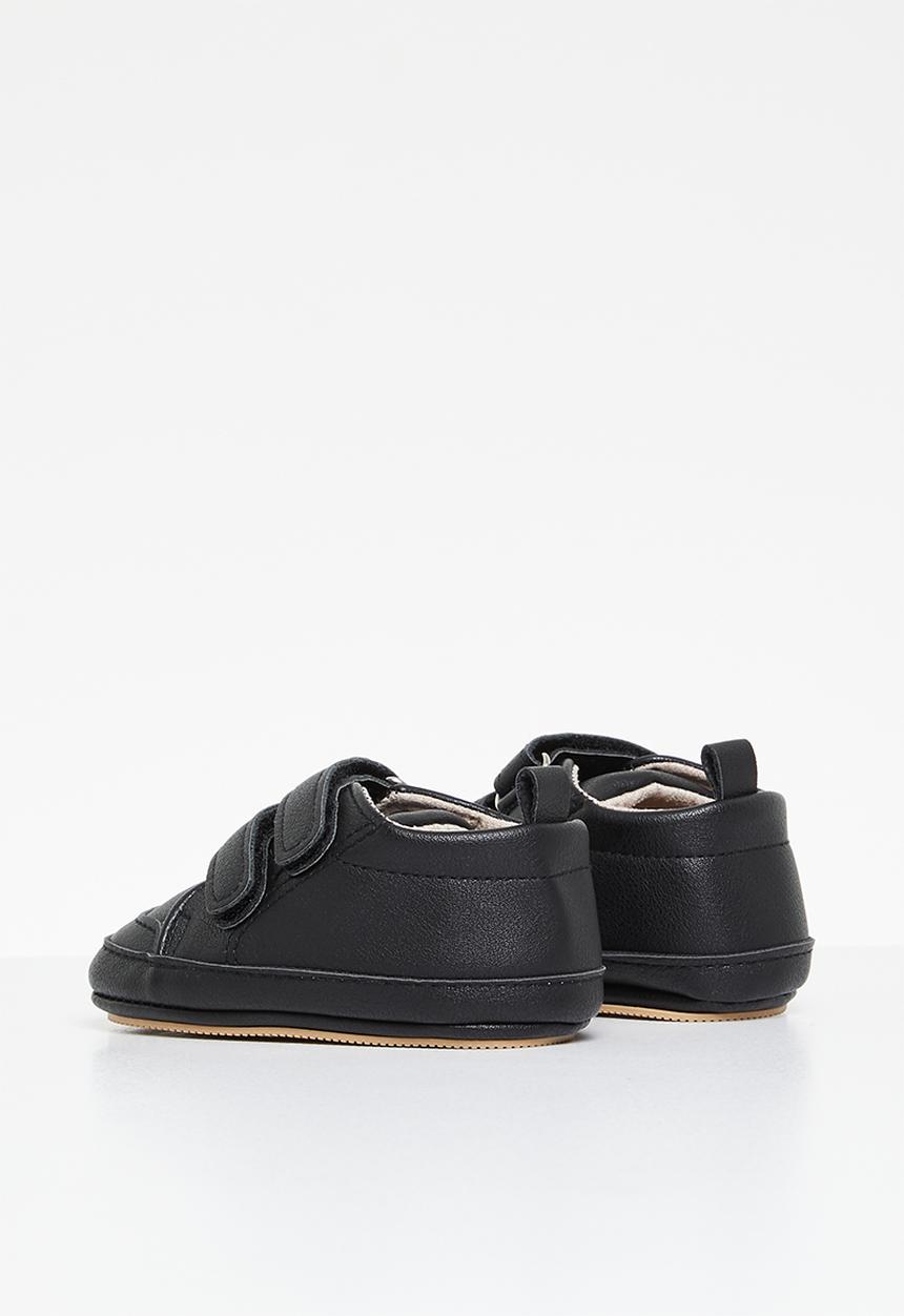 Pop Candy - Twin velcro strap sneakers - black