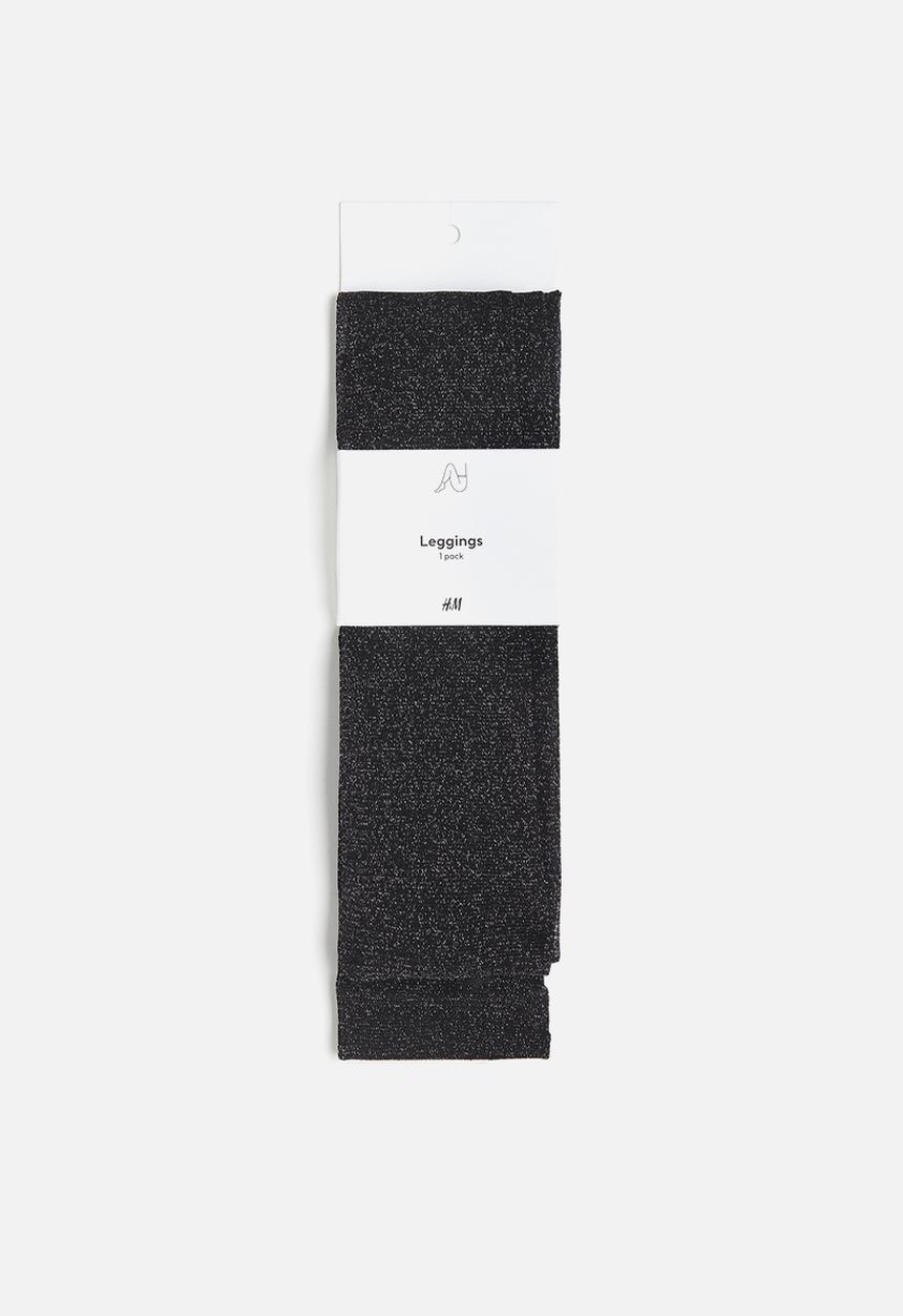 H&M - Glittery leggings - black