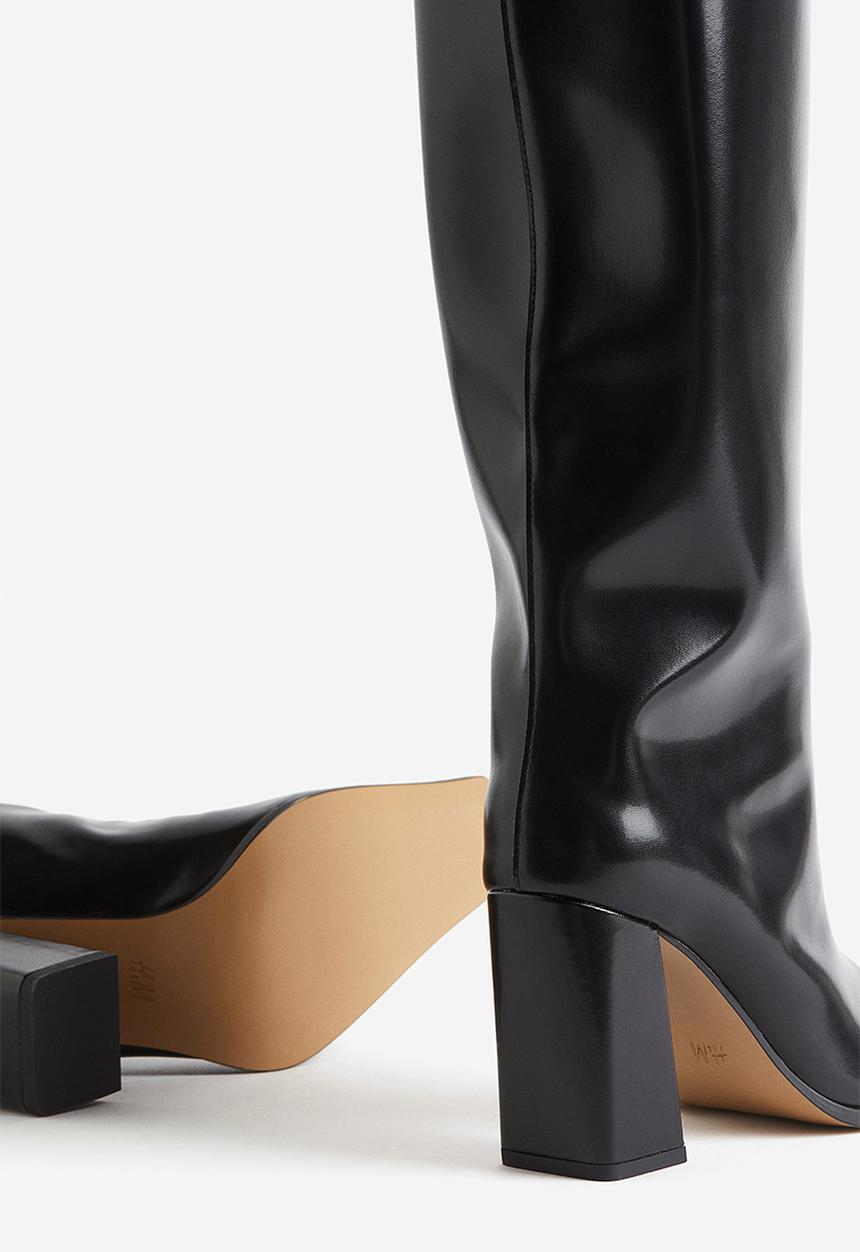 H&M - Over-the-knee boots - black