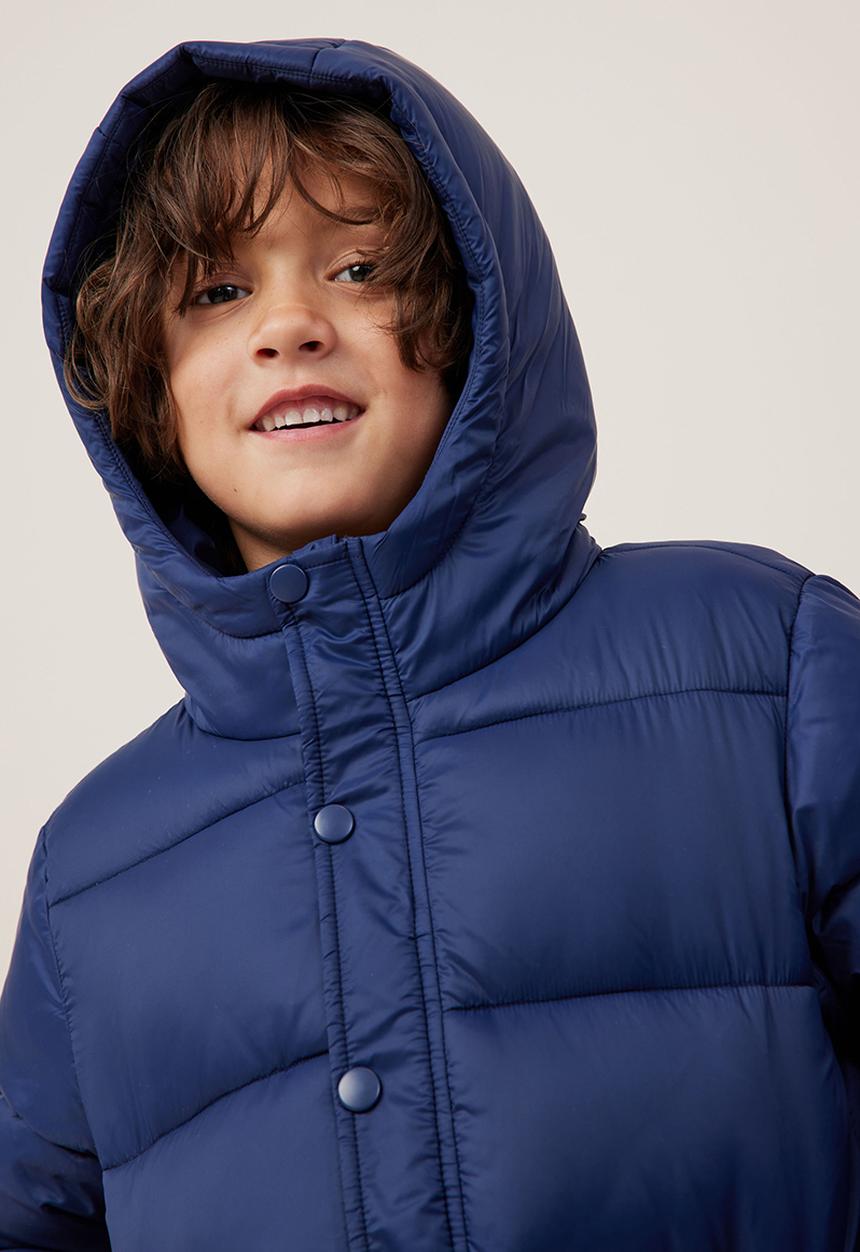 Cotton On - Hunter hooded puffer jacket - in the navy