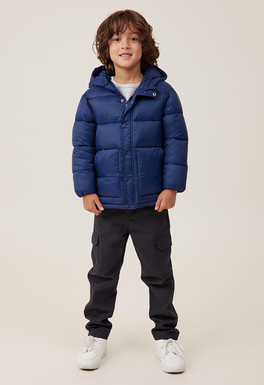Cotton On - Hunter hooded puffer jacket - in the navy