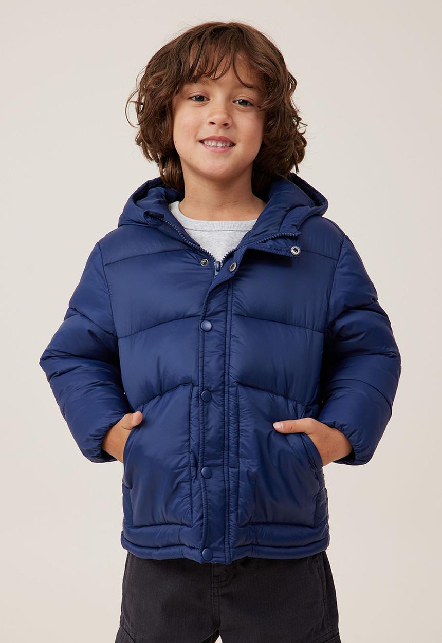 Cotton On - Hunter hooded puffer jacket - in the navy