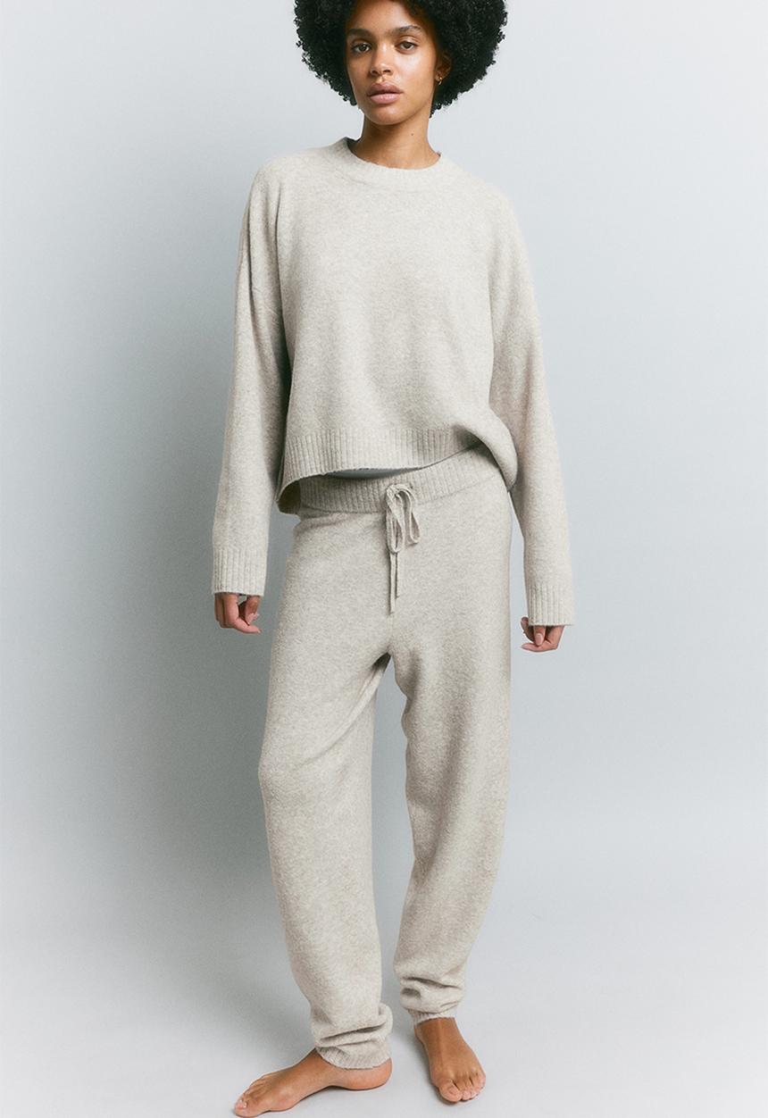 H&M - Fine-knit jumper - beige marl 