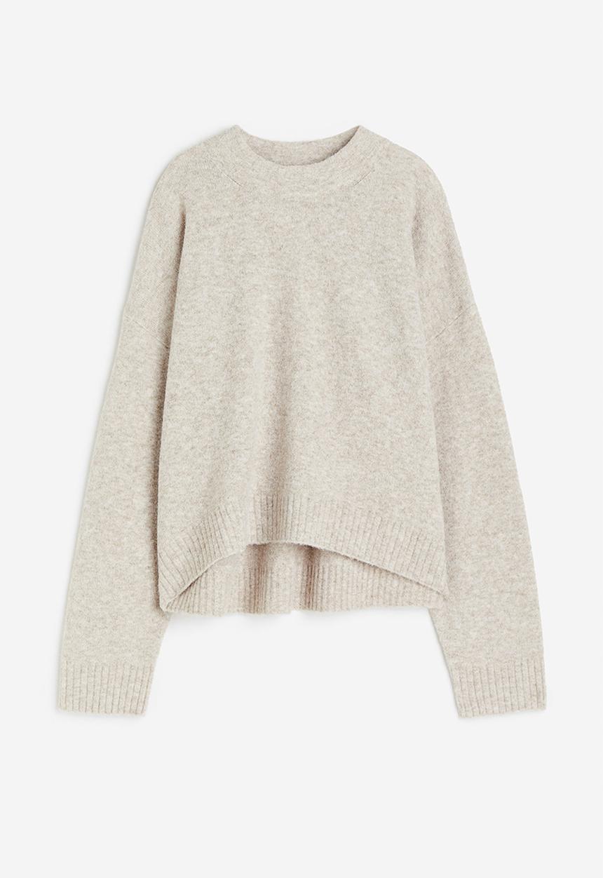 H&M - Fine-knit jumper - beige marl 