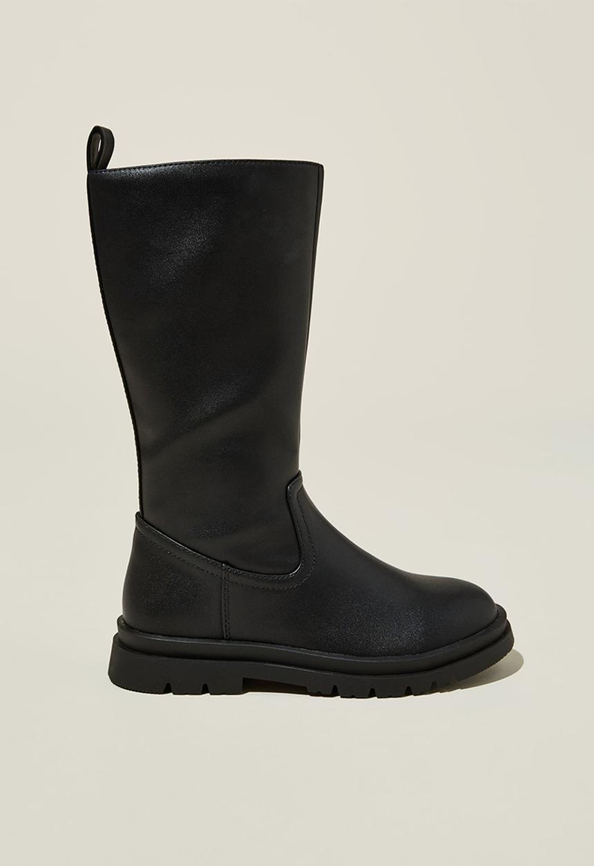 Cotton On - Macey calf boot - black