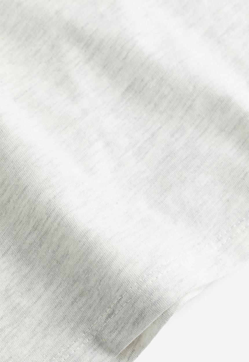 H&M - Cotton t-shirt - light grey marl