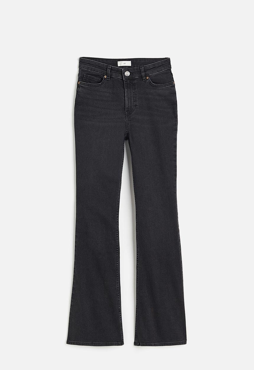 H&M - Flared high jeans - dark grey