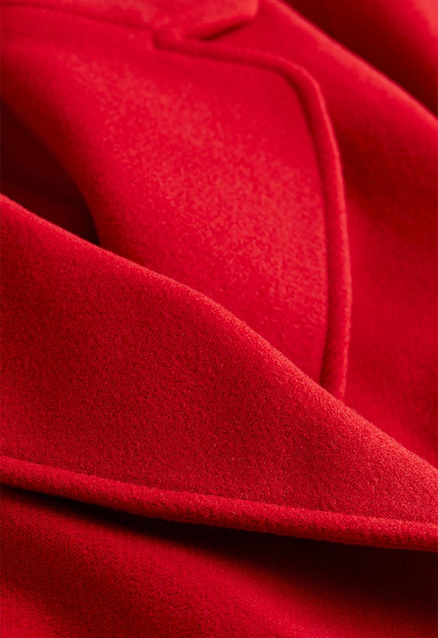 H&M - Double-breasted coat - red