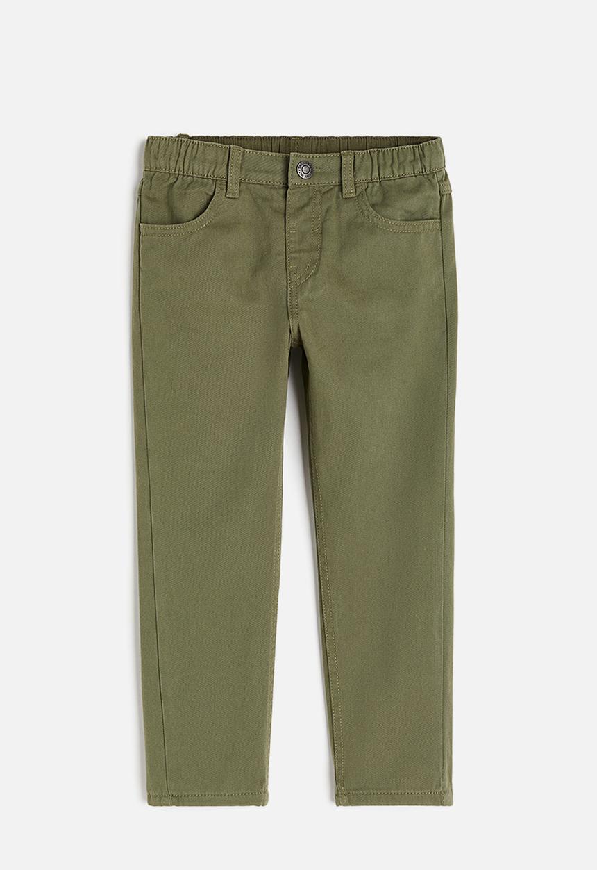 H&M - Lined twill trousers - khaki green