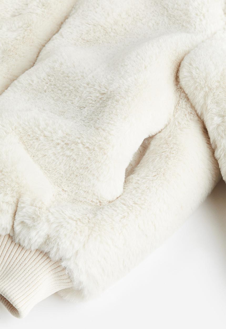 H&M - Fluffy jacket - natural white