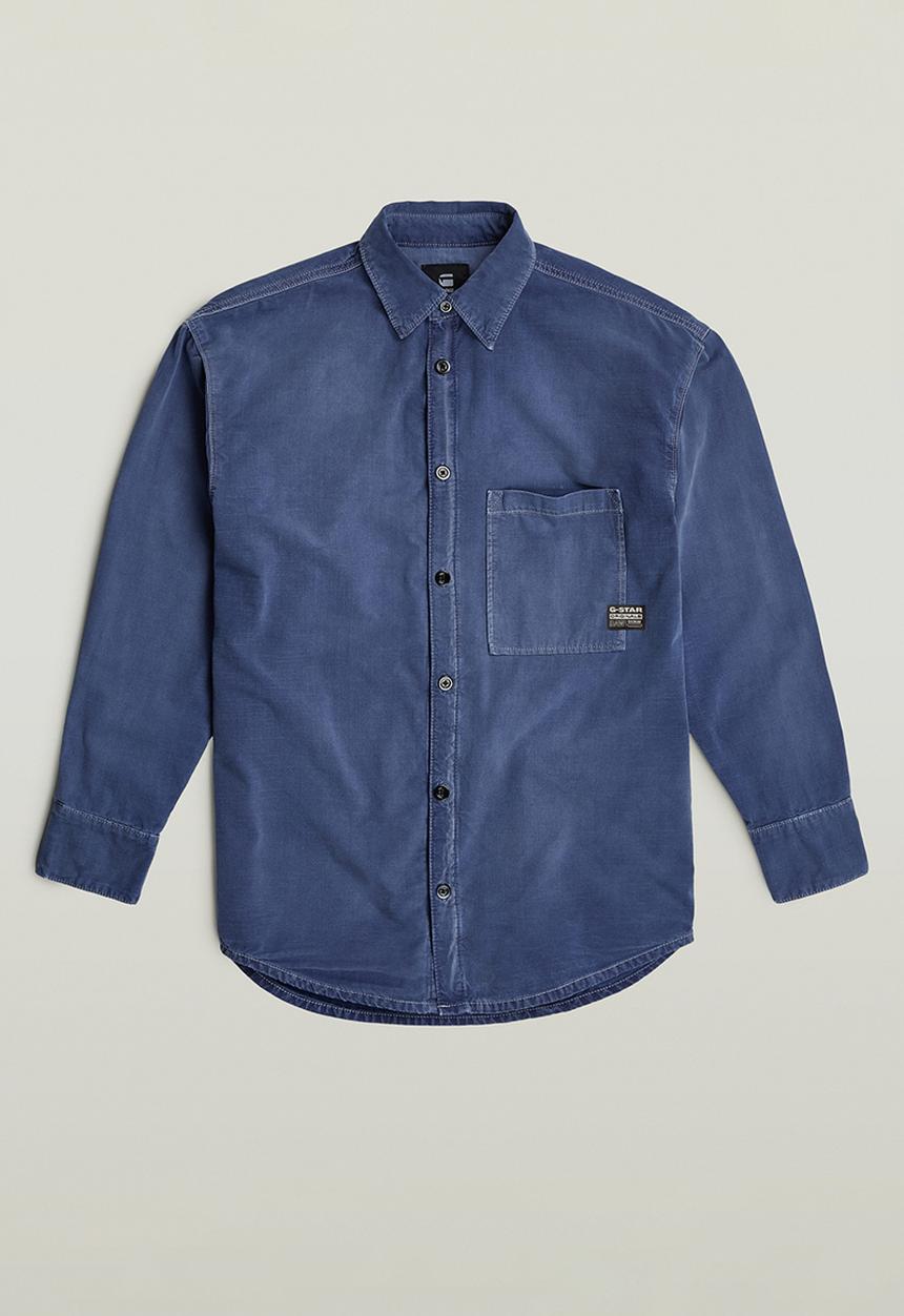 G-STAR - Relaxed shirt l\s wmn - faded ciel blue gd