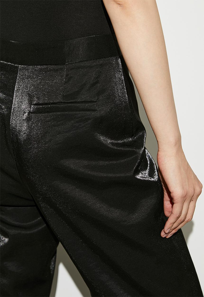 VELVET - Co-ord brocade trouser - black