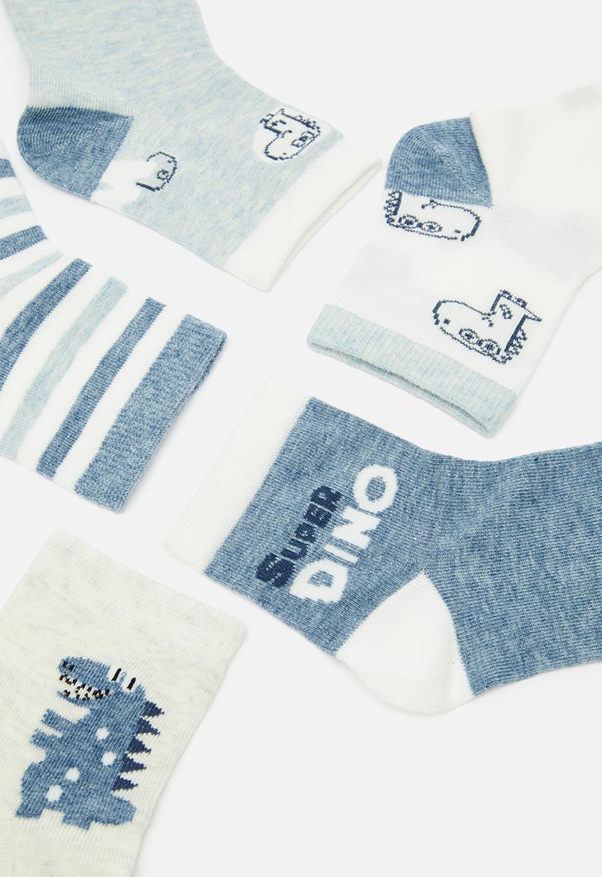 Pop Candy - 5 Pack ankle socks - blue