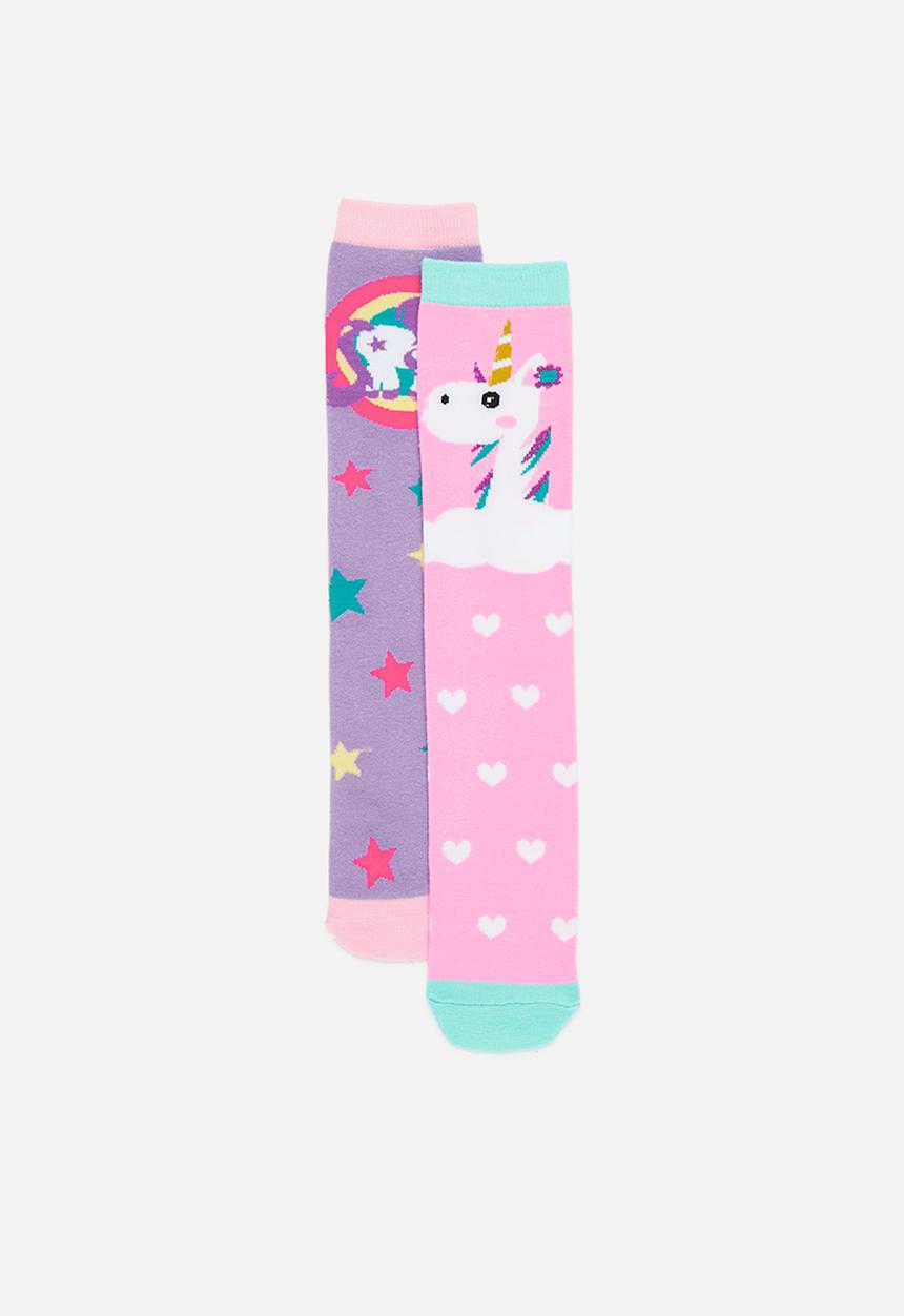 Pop Candy - 2 Pack ankle socks - lilac & pink
