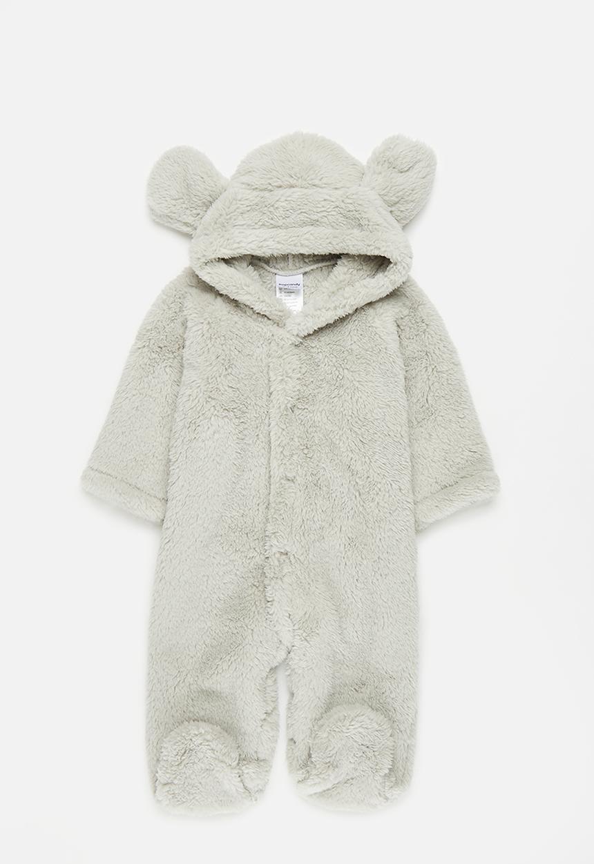 Pop Candy - Hooded fleece sleepsuit - grey