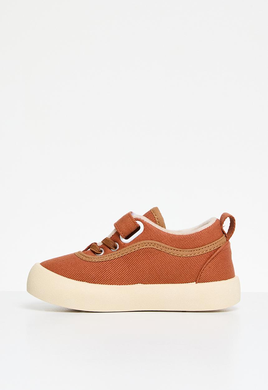 Pop Candy - Velcro & lace sneakers - rust