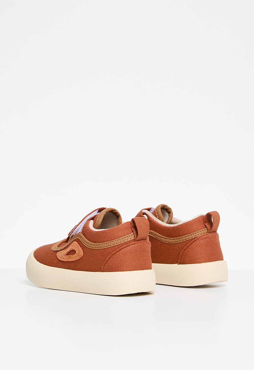 Pop Candy - Velcro & lace sneakers - rust