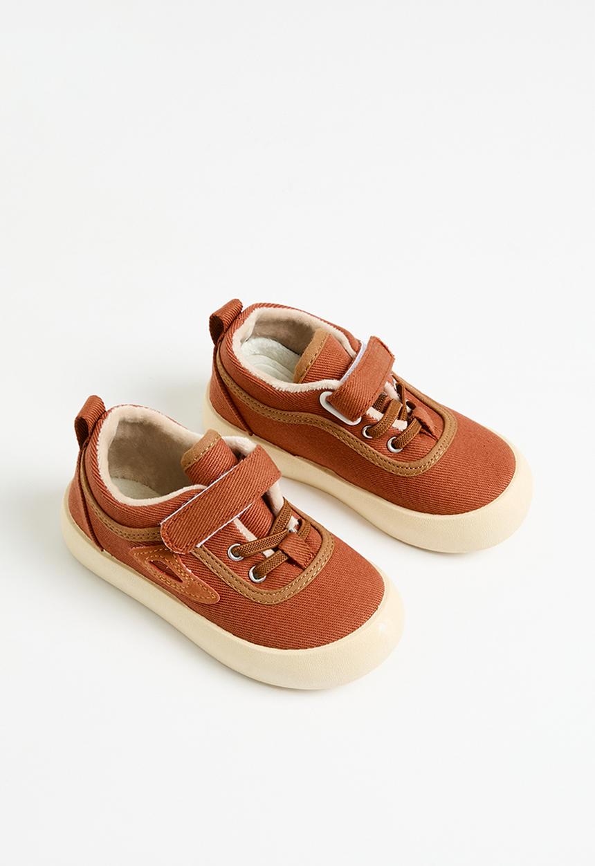 Pop Candy - Velcro & lace sneakers - rust