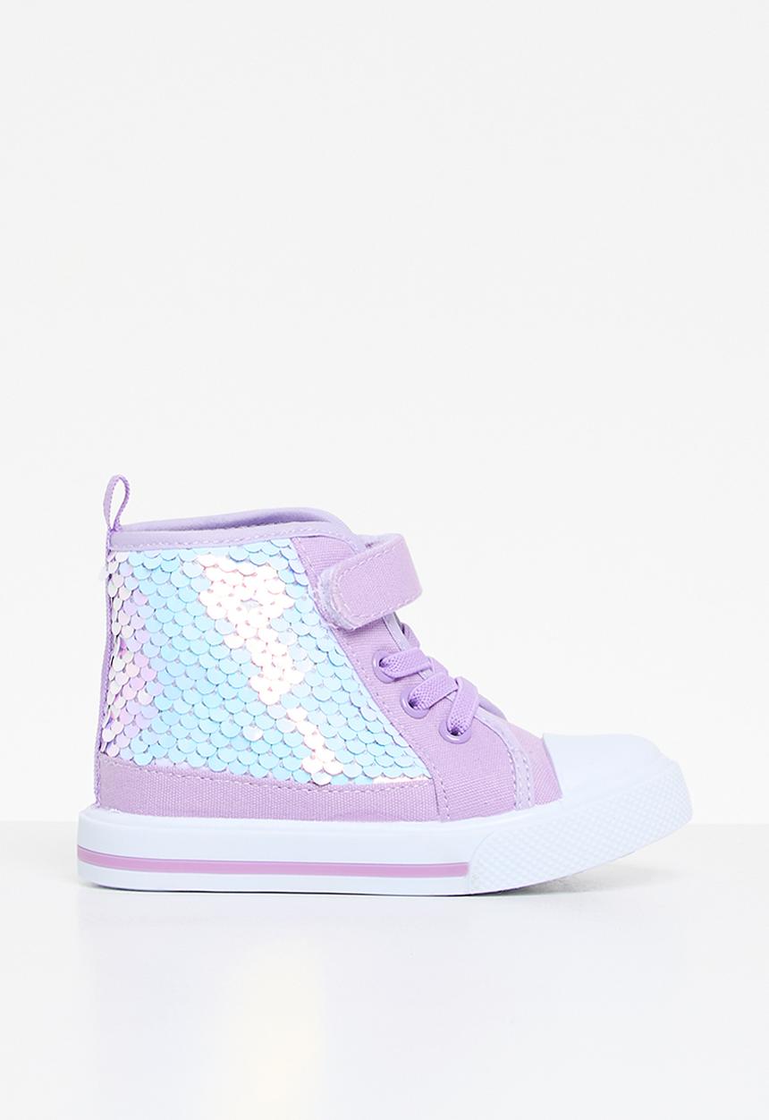 Pop Candy - Sequined hi tops - purple